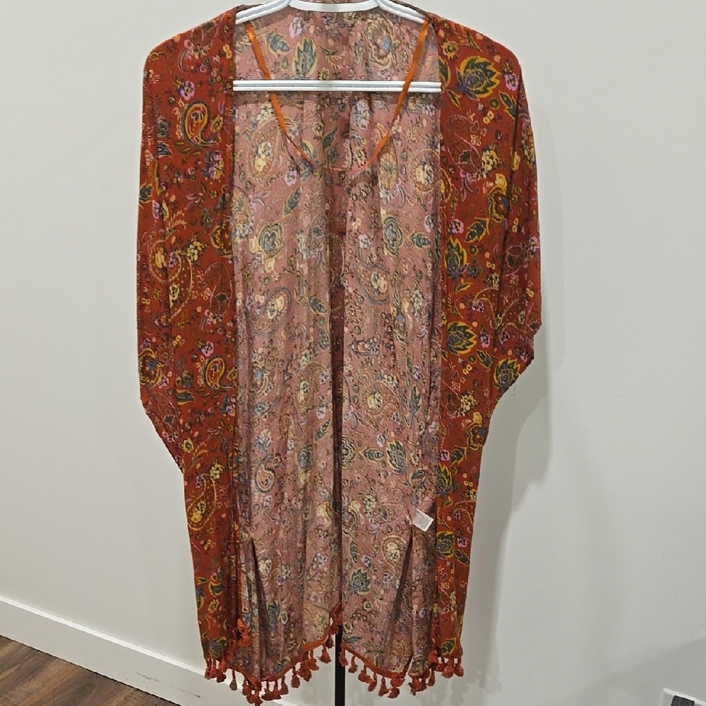 Floral Paisley Women's Kimono Jacket